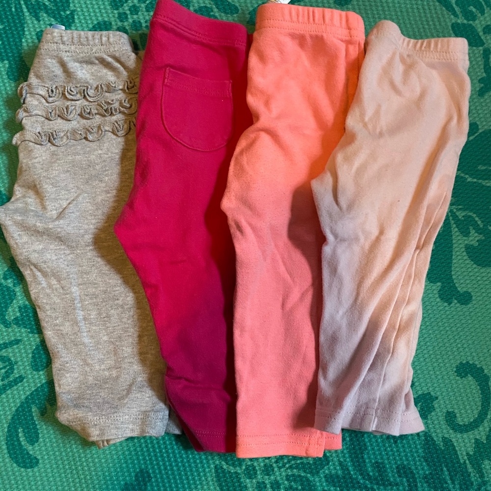 Bundle of 4 baby girl pants